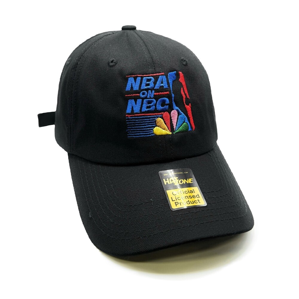 Retro 90s Basketball Dad Hat Strapback (Black)